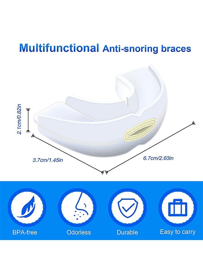 Gecomo Anti-Snoring Mouth Guard, Teeth Grinding and Snore Prevention, Reusable Mouth Guard For Stop Snoring At Night Anti Snoring Devices With Comfort Size Snore Mouth Guard For Men Women - Image 2