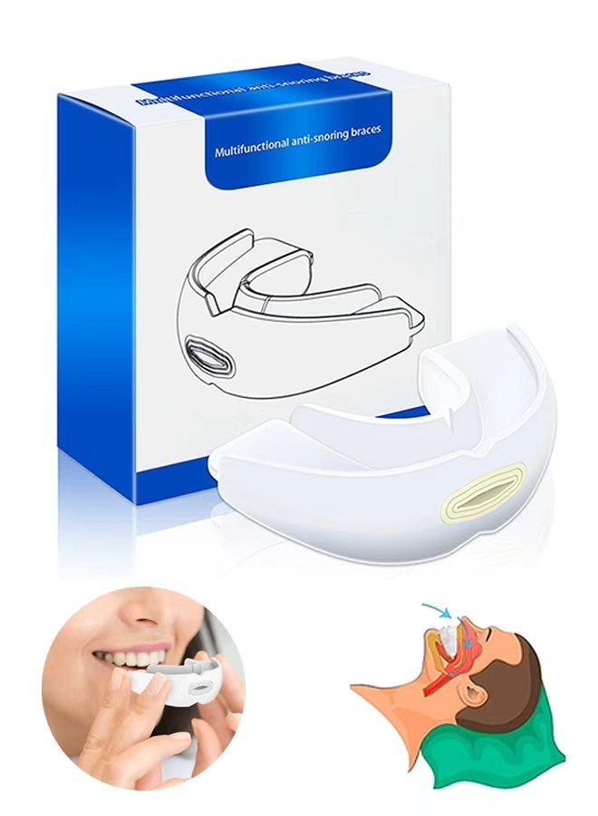 Gecomo Anti-Snoring Mouth Guard, Teeth Grinding and Snore Prevention, Reusable Mouth Guard For Stop Snoring At Night Anti Snoring Devices With Comfort Size Snore Mouth Guard For Men Women - Image 1