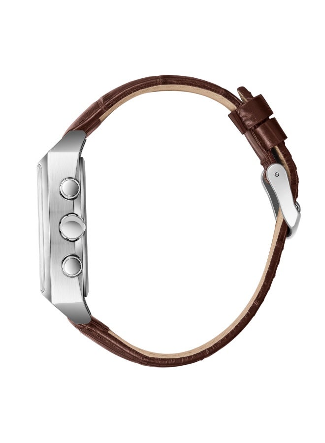 Lee Cooper ساعة متعددة الوظائف للرجال من الجلد LC08180.362 - 40X48 مم - Image 3