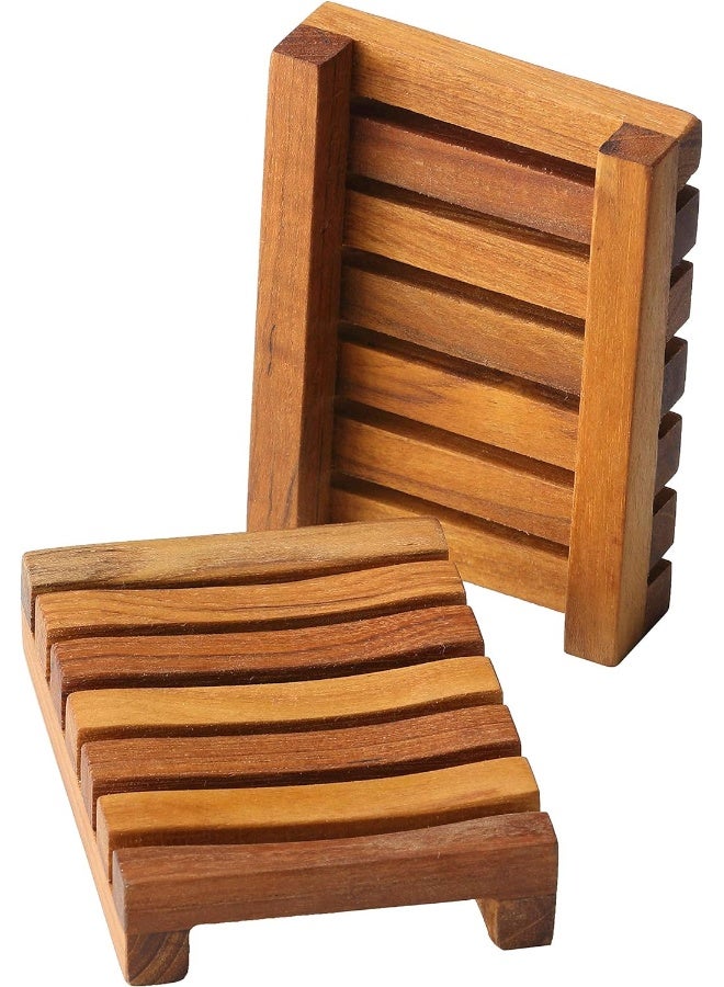Bare Decor Subsy Soap Dish Teak Wood Brown - Image 2