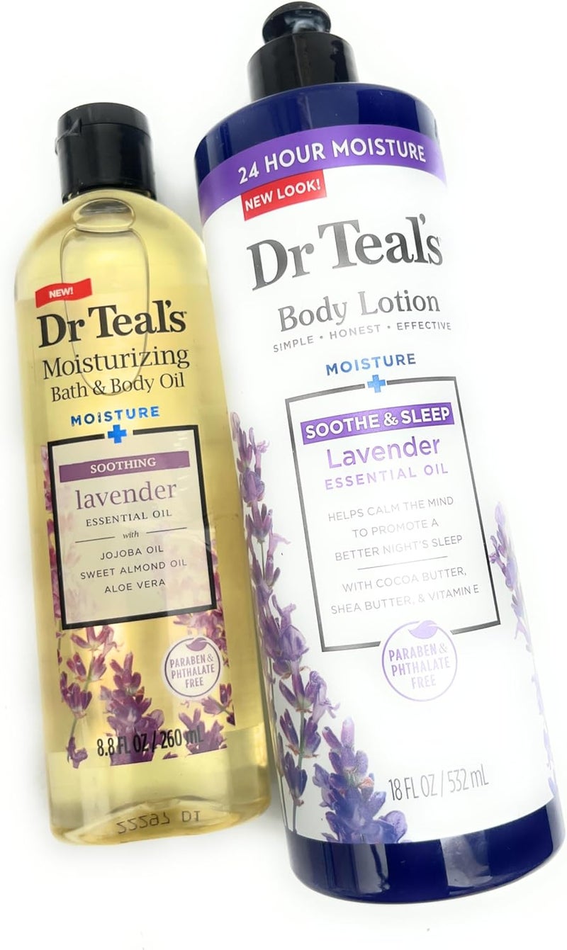 Lavender Body lotion and body oil 24 hour moisture