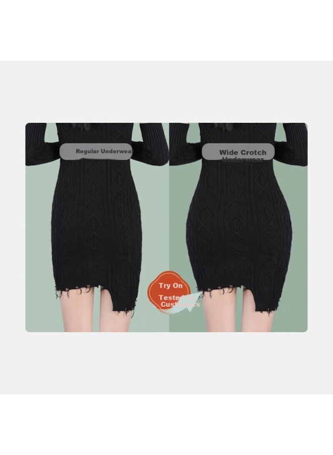 Jindu High Waist Tummy Control Lifter Panties Padded Hip Enhancer Shapewear Elegant Skin L - Image 2