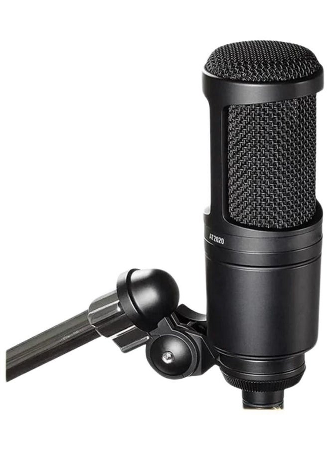 Audio-Technica At2020 Professional Studio Condenser Microphone for Live Streaming, Karaoke, Recording, Dubbing, Black - Image 4