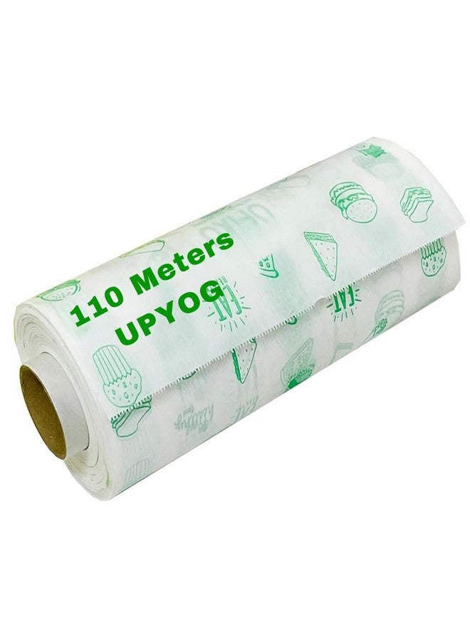 upyog ورق تغليف الزبدة غير اللاصق الفاخر من أوبيوغ - 110 متر، تغليف الطعام، قابل لإعادة التسخين، ورق البرشمان بالجملة - Image 1