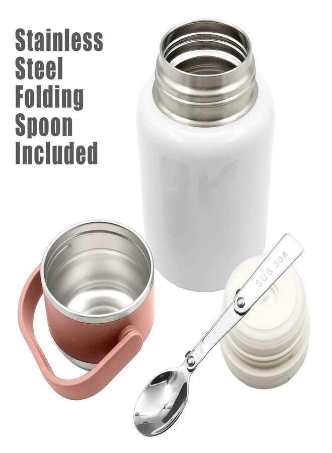 Zalaxt 28 oz Thermos for Hot Food,Soup Thermos,Food Thermos,Vacuum Insulated Food Jar with Folding Spoon,Stainless Steel,for Office,Outdoor - Image 3