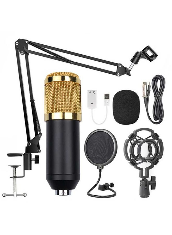 BM800 Professional Suspension Microphone Kit Live Broadcasting Recording Condenser Microphone Set 