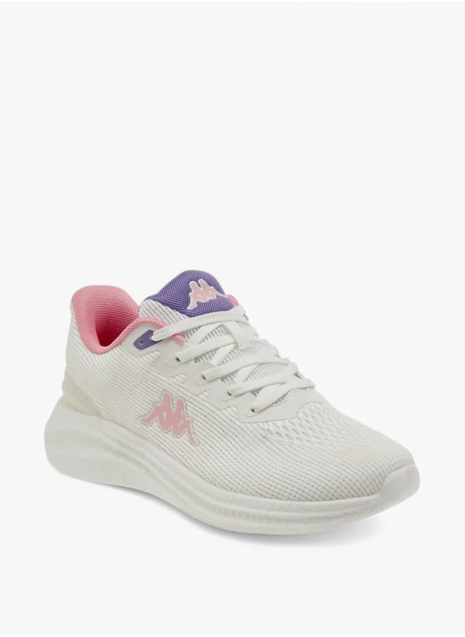 Kappa Women's Mesh Textured Sports Shoes with Lace-Up Closure