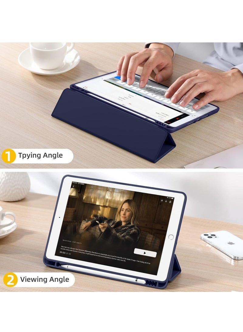 DUSALA iPad 9th 8th 7th Generation case 2021 2020 2019 iPad 10.2-Inch Case with Pencil Holder Sleep Wake Slim Soft TPU Back Smart Magnetic Stand Protective Cover Cases - Image 5