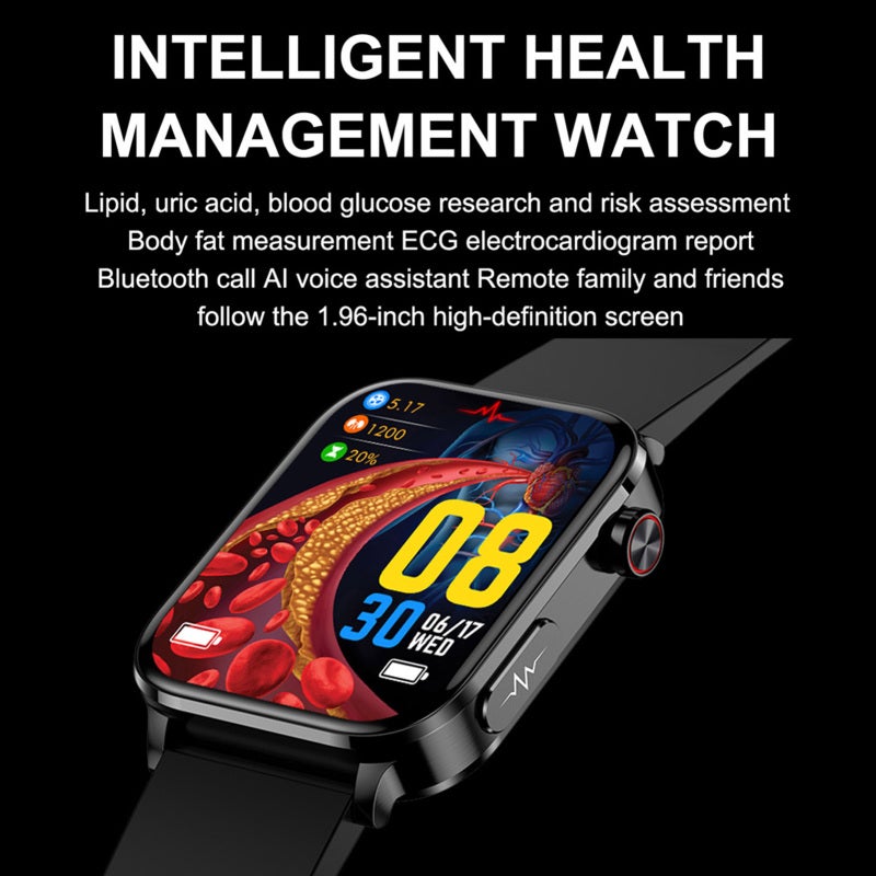 Smart Watch: 1.96-Inch High-Clear Screen, IP67 Waterproof - Multifunctional Health Monitoring Sports Watch for Men, Women, Daily Use And Sports Scenarios - Image 2