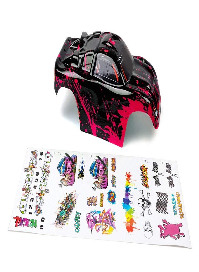 SummitLink Custom Body Muddy Hot Pink Over Black Compatible for 1/10 Scale RC Car or Truck (Truck not Included) R-NR-01 - Image 5