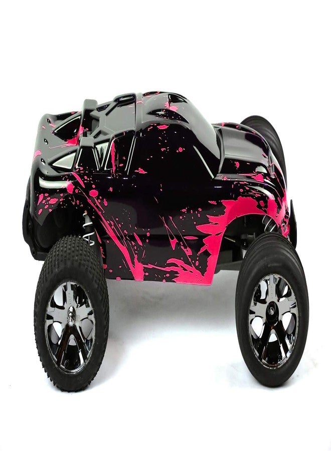 SummitLink Custom Body Muddy Hot Pink Over Black Compatible for 1/10 Scale RC Car or Truck (Truck not Included) R-NR-01 - Image 1