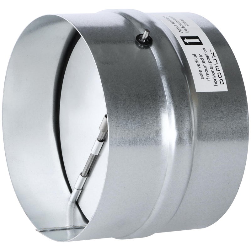 Generic DOMUX Anti- valve 150 mm – Silent connection – galvanised steel – Optimal sealing – Rubber seal – Perfect for cooking, extractor, tumble dryer, and VMC- DN150  - Image 1