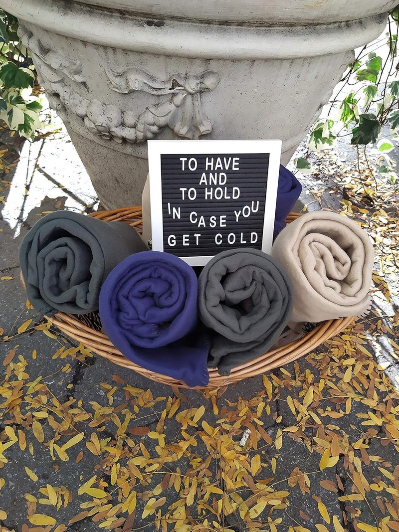 Trailmaker 50x60 Throw Blankets, Ultra Soft Hypoallergenic Fleece Fall Throw Blanket for Livingroom, Couch, Chair, Bed, Navy Blue - Image 5