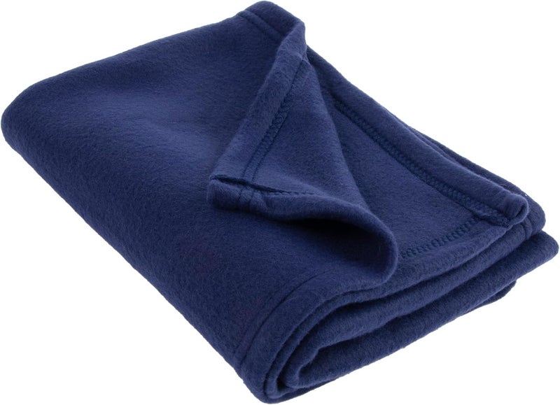 Trailmaker 50x60 Throw Blankets, Ultra Soft Hypoallergenic Fleece Fall Throw Blanket for Livingroom, Couch, Chair, Bed, Navy Blue - Image 3