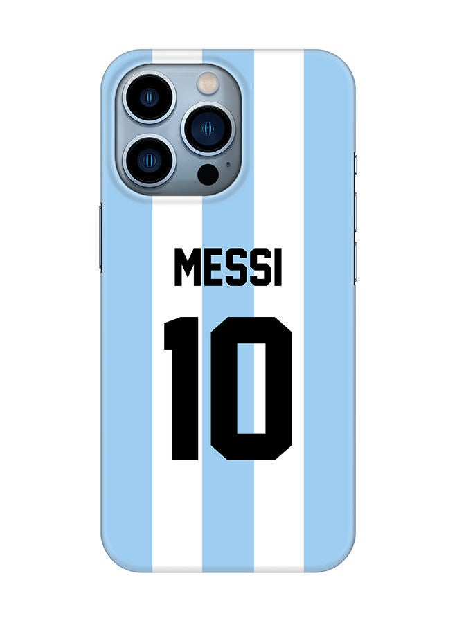 Stylizedd Slim Cover for Apple iPhone 13 Pro Case Snap Classic Series Mobile Cover Hard PC Shield Matte Finish Print -Argentina-Player-Messi - Image 1
