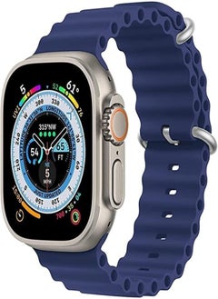 Compatible with Apple Watch 8 Ultra / 7/6/5/4/3/SE (Navy, 42/44/45/4/4/4/49)