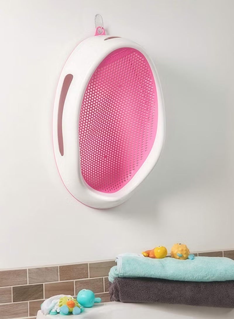 Silicone bath seat for babies and toddlers, pink - Image 2