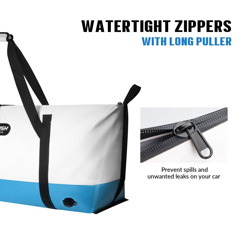 THKFISH Insulated Fish Cooler Bag, Fish Kill Bag for Caught Fish, 40x16in 25x17.5in Portable Waterproof Insulated Fish Bag Keeps Ice for 24 Hours - Image 5
