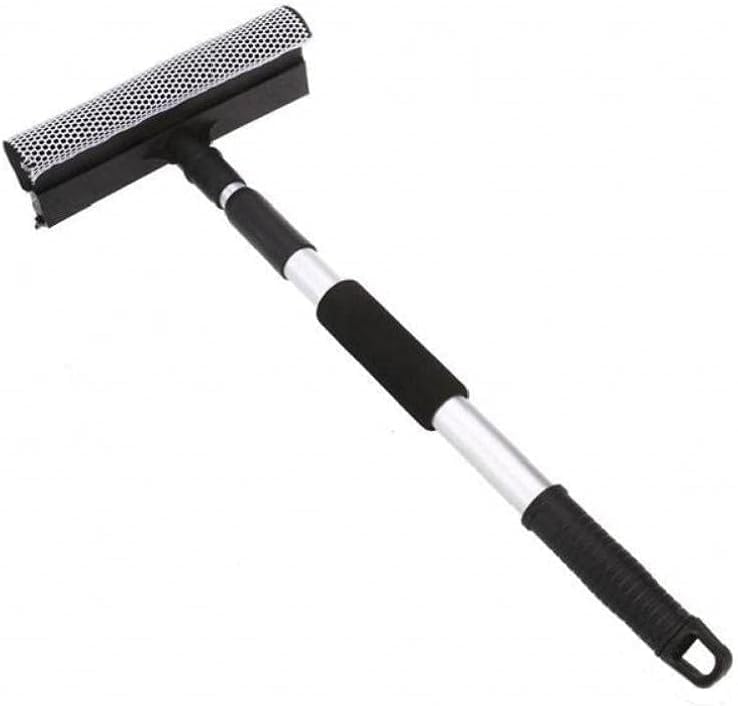 Riviox MultiPurpose Window Cleaning Squeegee Wiper Dual Side Blade Rubber Sponge Auto Window Cleaning Tool with Extendable Handle Dual Head Window Glass Cleaner Brush - Image 3