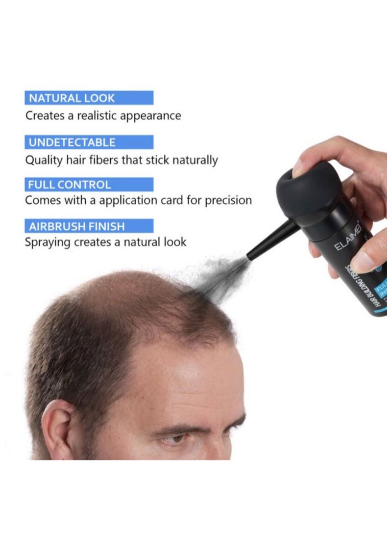 Elaimei - Hair Thickening Fibers with Free Applicator Black - Image 1