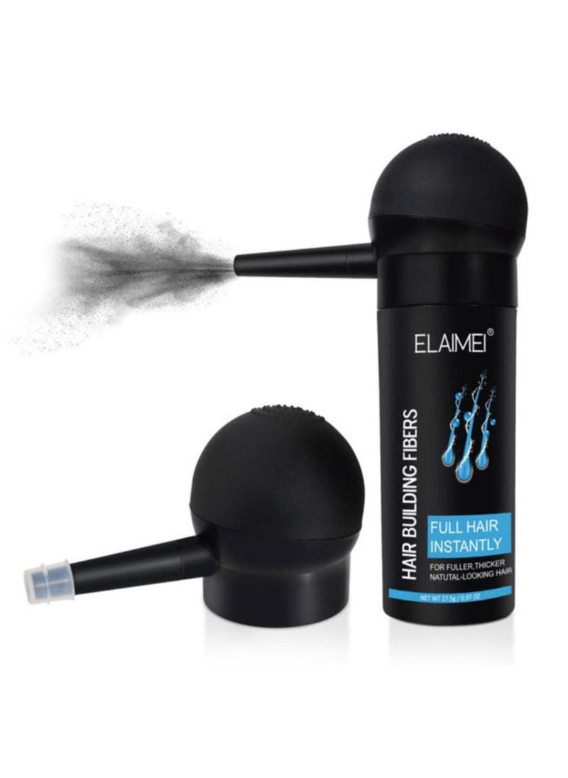 Elaimei - Hair Thickening Fibers with Free Applicator Black - Image 1