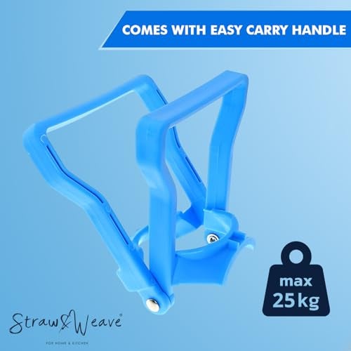 STRAW&WEAVE Automatic Water Dispenser Pump For 20 Litre Bottle With Handle For 20 L Jar | Heavy ABS Handle For Lifting 20L Bottles | Big Battery Water Pump | 1 Year Warranty On Pump & Handle, White - Image 3
