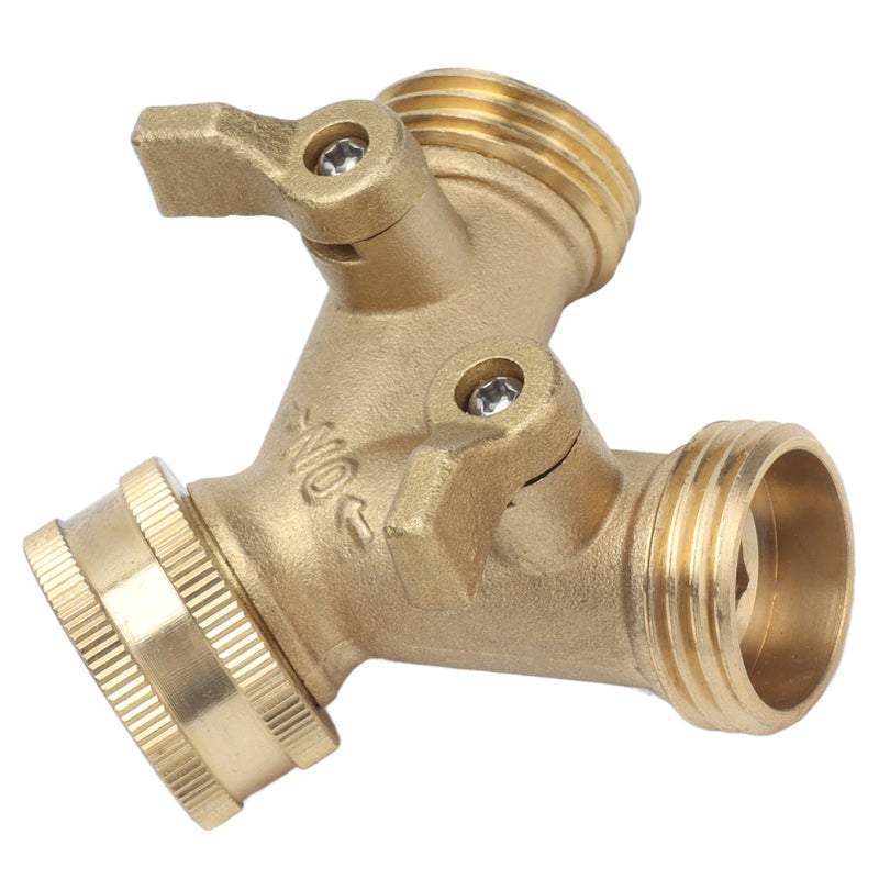Hose Splitter Good Sealing Y Type Garden Water Distributor for Irrigating Plants Washing Cars - Image 1