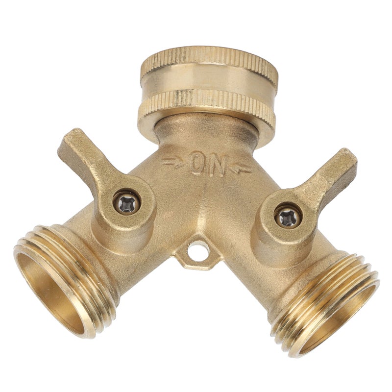 Hose Splitter Good Sealing Y Type Garden Water Distributor for Irrigating Plants Washing Cars - Image 2
