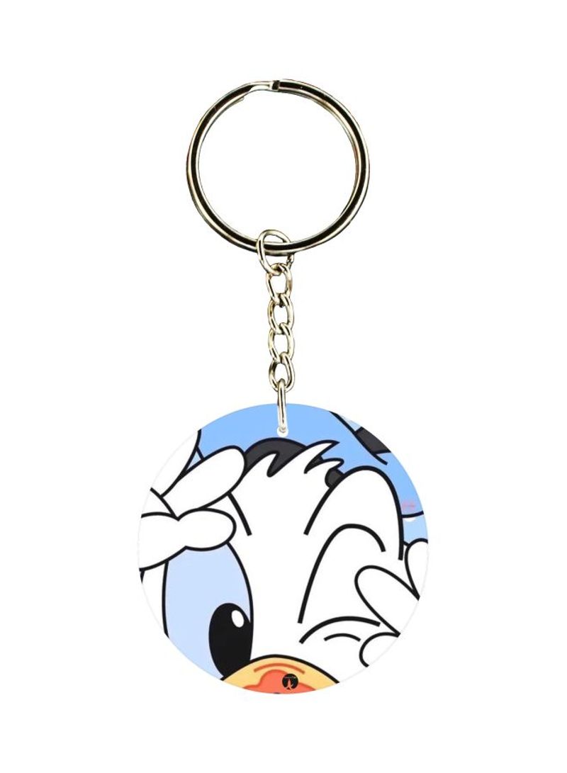 RKN Donald Duck Printed Double Sided Keychain