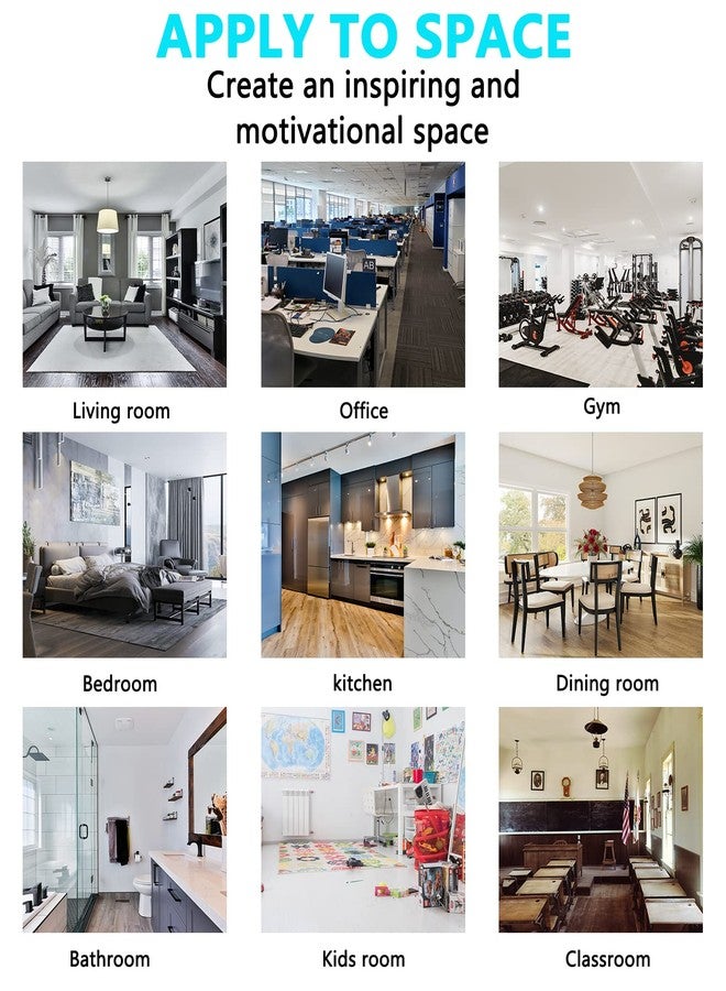 AnFigure Inspirational Wall Stickers, Quotes Wall Decals, (Easy to Apply), Vinyl Art Decor Motivational Gym Office Bedroom Positive Sports Poster Garage Home Word Sign Saying, Stronger Than Yesterday 35"X9.8" - Image 5