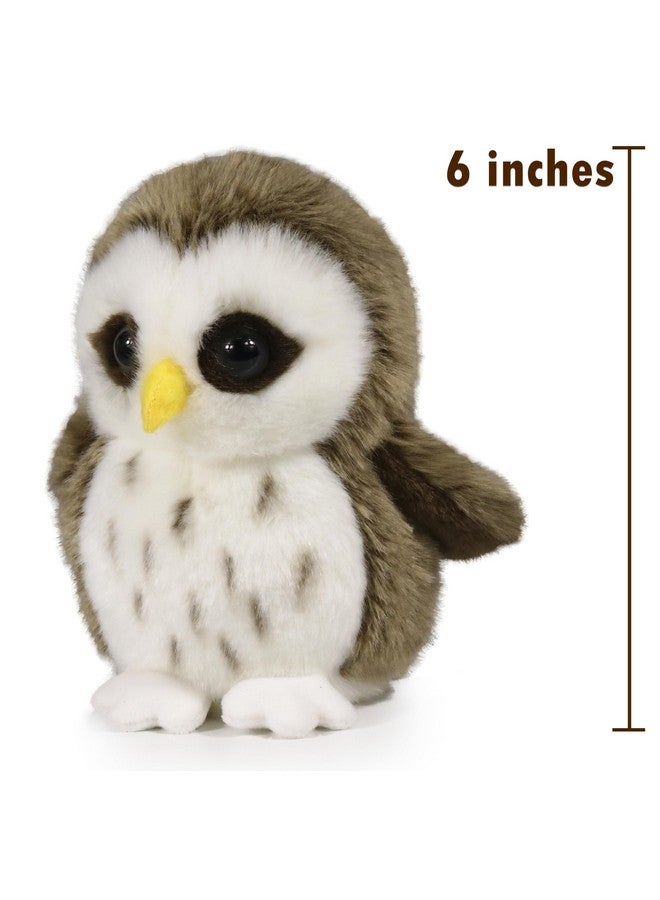 Ice King Bear Wild Animal Small Stuffed Animals Zoo Family Plush Toy (Owl 6 Inches) - Image 2