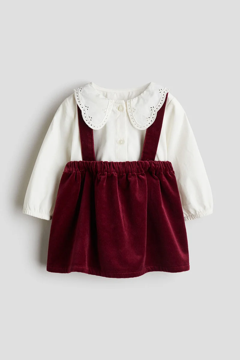 H&M 2-piece blouse and skirt set