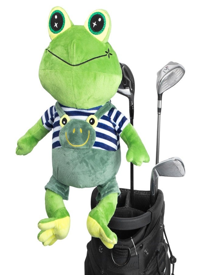barudan golf Animal Style Golf Driver Headcover, Green Frog Golf Club Head Covers for 1 Wood 460cc, 450cc fits for All Brand Gifts for Golfer - Image 1
