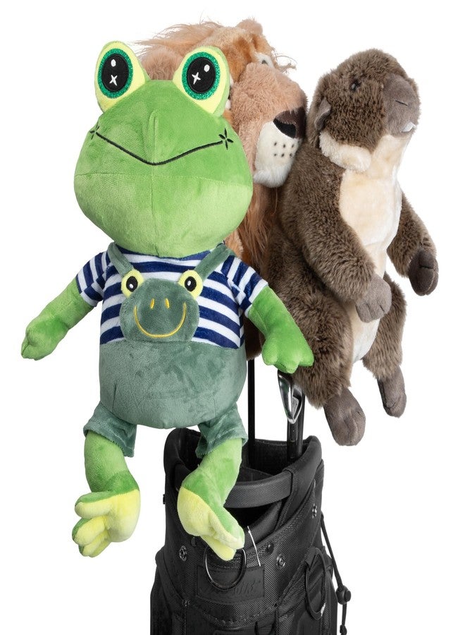 barudan golf Animal Style Golf Driver Headcover, Green Frog Golf Club Head Covers for 1 Wood 460cc, 450cc fits for All Brand Gifts for Golfer - Image 2