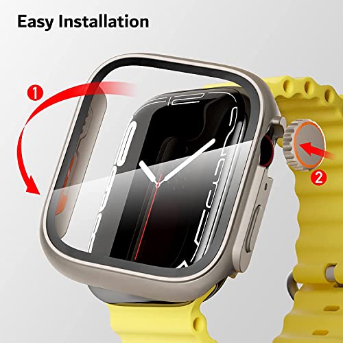 Meyaar Case for Apple Watch Series 9 8 7 45mm Screen Protector Case, Change to Ultra 49mm Cover with Screen Protector for iWatch Series 9, 8 and 7 (45mm) - Image 5