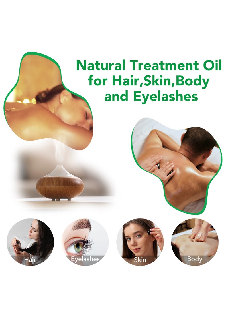 NIFEISHI - Organic Castor Oil 60ml Pure Natural Massage Oil Cold Pressed Jamaican Black Castor Oil for Detox Compress Wrap Hair Growth Oil Hair Eyelash Oil Nourish Scalp Dry Skin Moisturizer Carrier Oil - Image 1