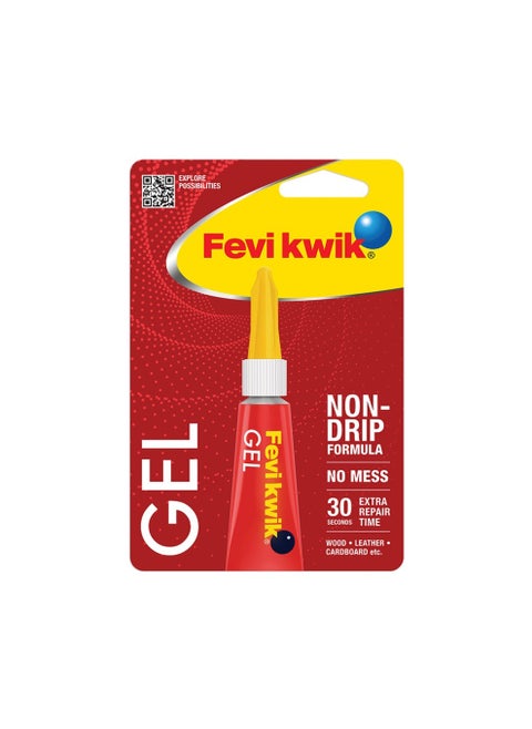 Fevikwik Gel | Instant glue for repair | No spillage | Clear non drip formula | Extra repair time | Easy to use