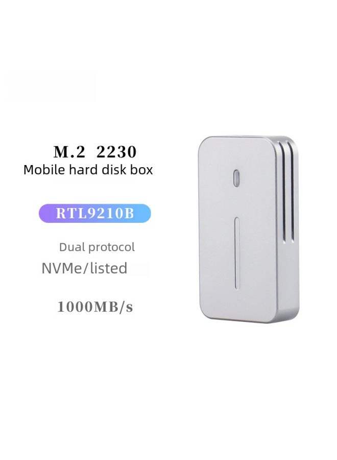 Itgz 2230 Aluminum Alloy M.2 Solid State Drive Box Dual Protocol 10gbps Nvme/ngff High Speed Cooling Computer Digital Storage-Color:【JMS583 NVMe Protocol 10G】 With Two Lines - Image 2