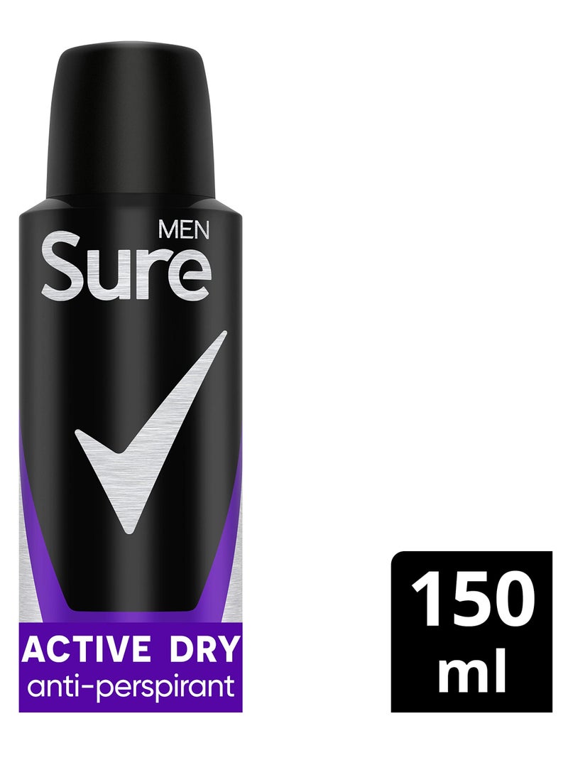 Sure بخاخ مزيل العرق سوري أكتيف دراي، 150 مل - Image 2