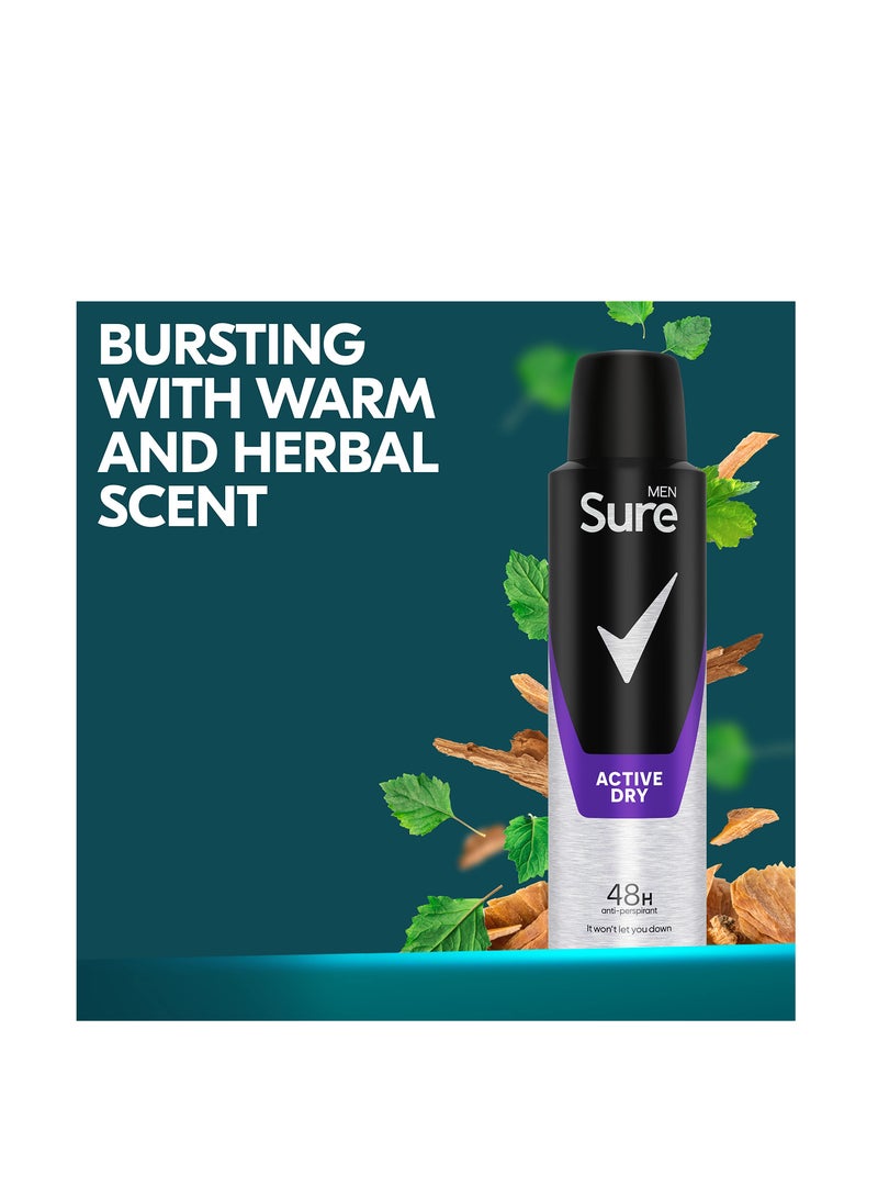 Sure بخاخ مزيل العرق سوري أكتيف دراي، 150 مل - Image 3