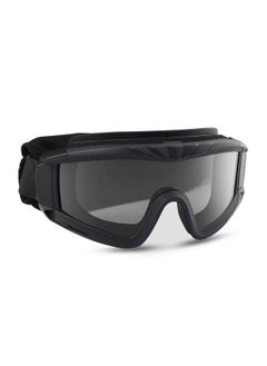 Tactical Safety Goggles Three Pane Lens, Anti-Fog Glasses for Hunting and Cycling