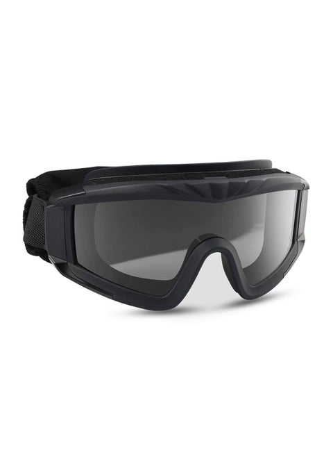 Tactical Safety Goggles Three Pane Lens, Anti-Fog Glasses for Hunting and Cycling