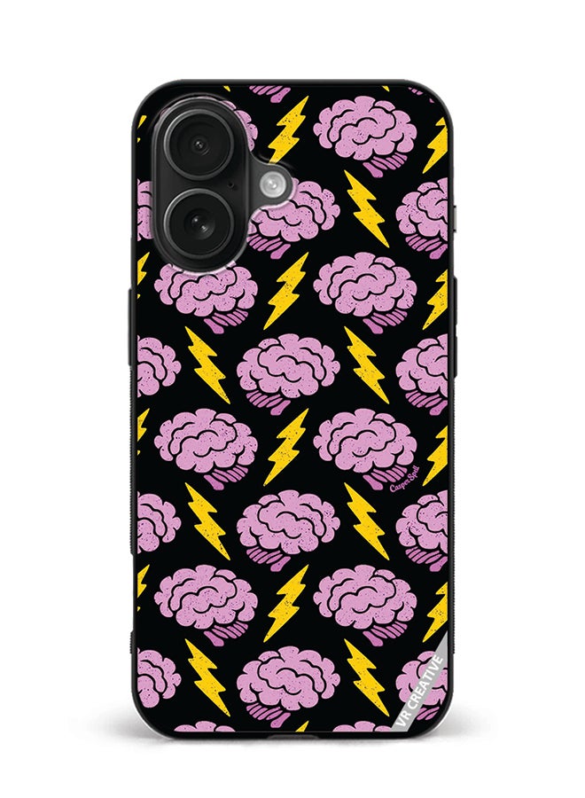 VR CREATIVE Protective Case Cover For Apple iPhone 16 Thunder Design Multicolour