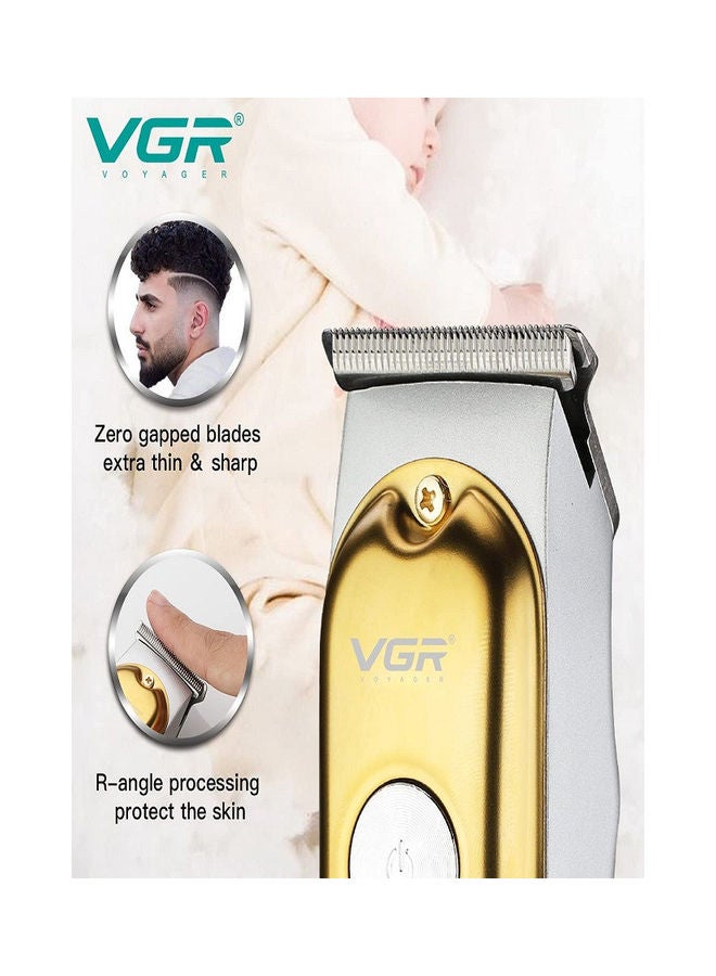VGR V-290 Professional Electric Rechargeable LED Display Hair Trimmer Gold - Image 4
