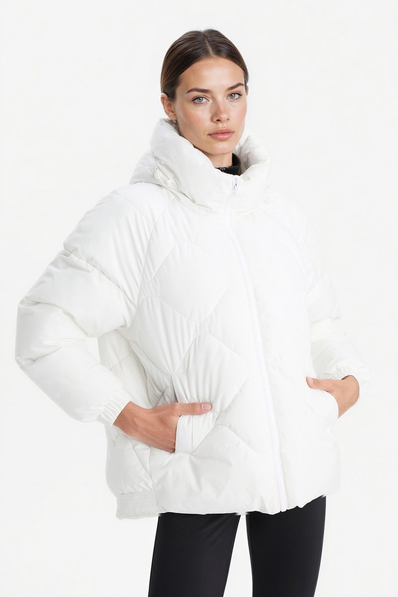 DeFactoFit Oversize Fit Pockets Hooded Puffer Jacket - Image 1