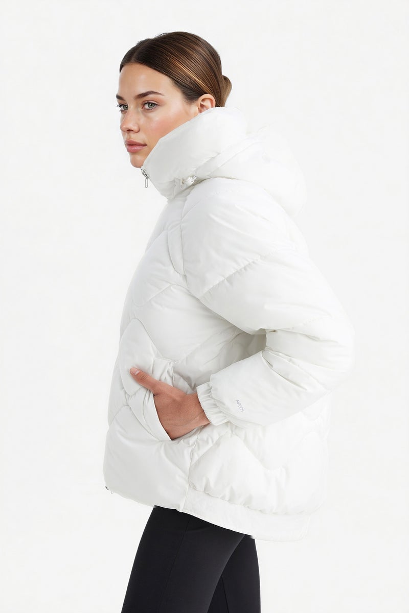 DeFactoFit Oversize Fit Pockets Hooded Puffer Jacket - Image 4