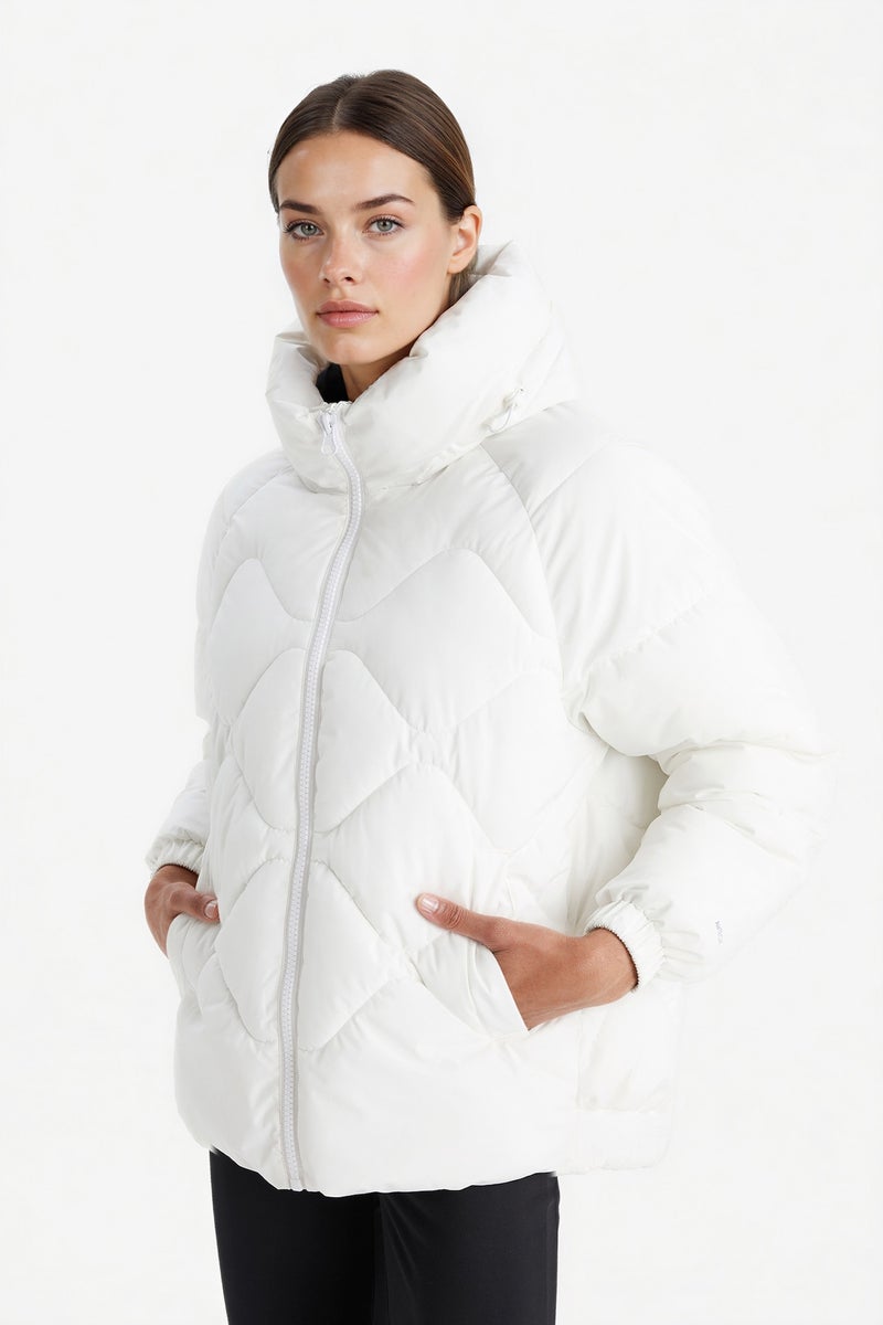 DeFactoFit Oversize Fit Pockets Hooded Puffer Jacket - Image 3