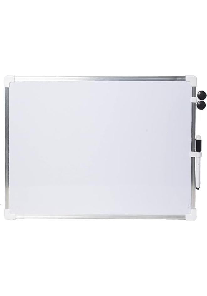 سبورة بيضاء مع قلم سبورة ومغناطيسين 30×40 سم