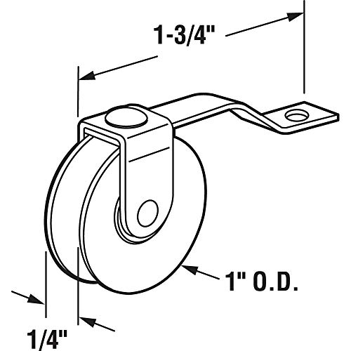 Slide-Co 11960-B 1 In., Screen Door Tension Spring with Roller, Academy (2 Pack), Steel - Image 2