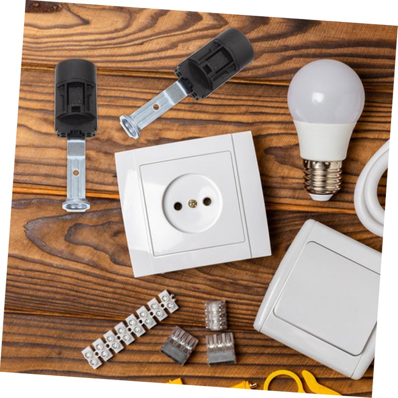 Black Candelabra Lamp Holders DIY Socket Kit for Chandelier Lighting Fixtures Indoor Outdoor - Image 5